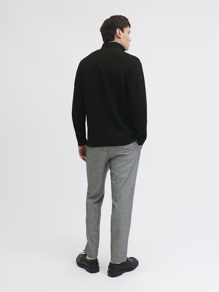 JPRBLAMILANO STITCH KNIT HALF ZIP SN
