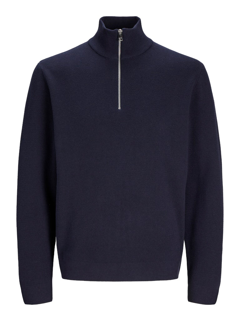 JPRBLAMILANO STITCH KNIT HALF ZIP SN