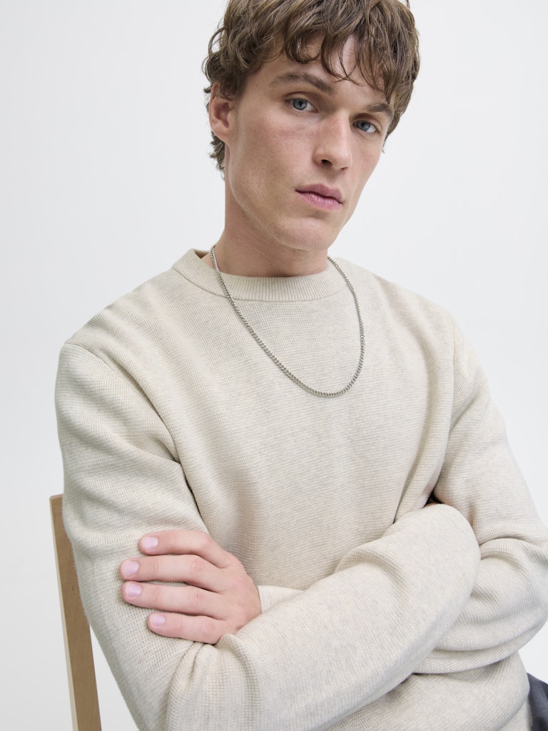 JPRBLAMILANO STITCH KNIT CREW NECK SN