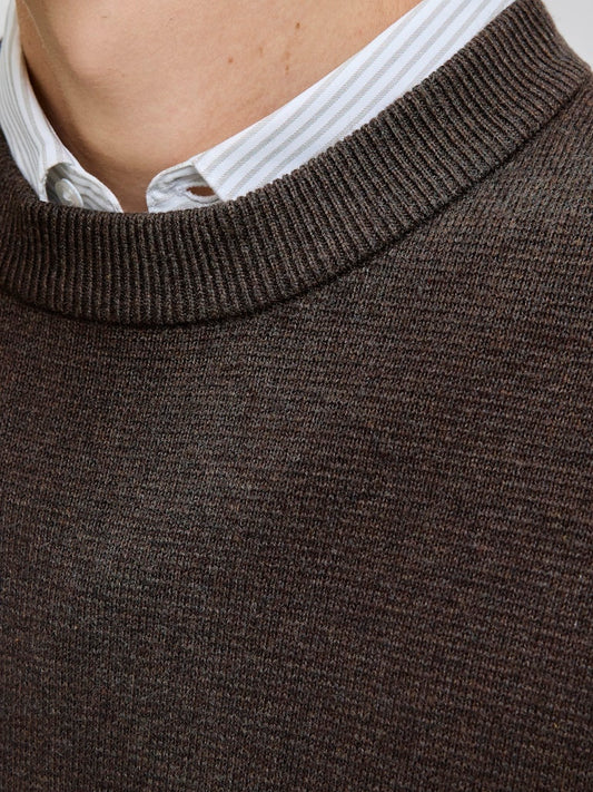 JPRBLAMILANO STITCH KNIT CREW NECK SN