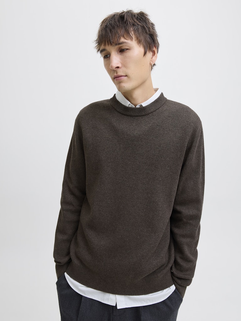 JPRBLAMILANO STITCH KNIT CREW NECK SN