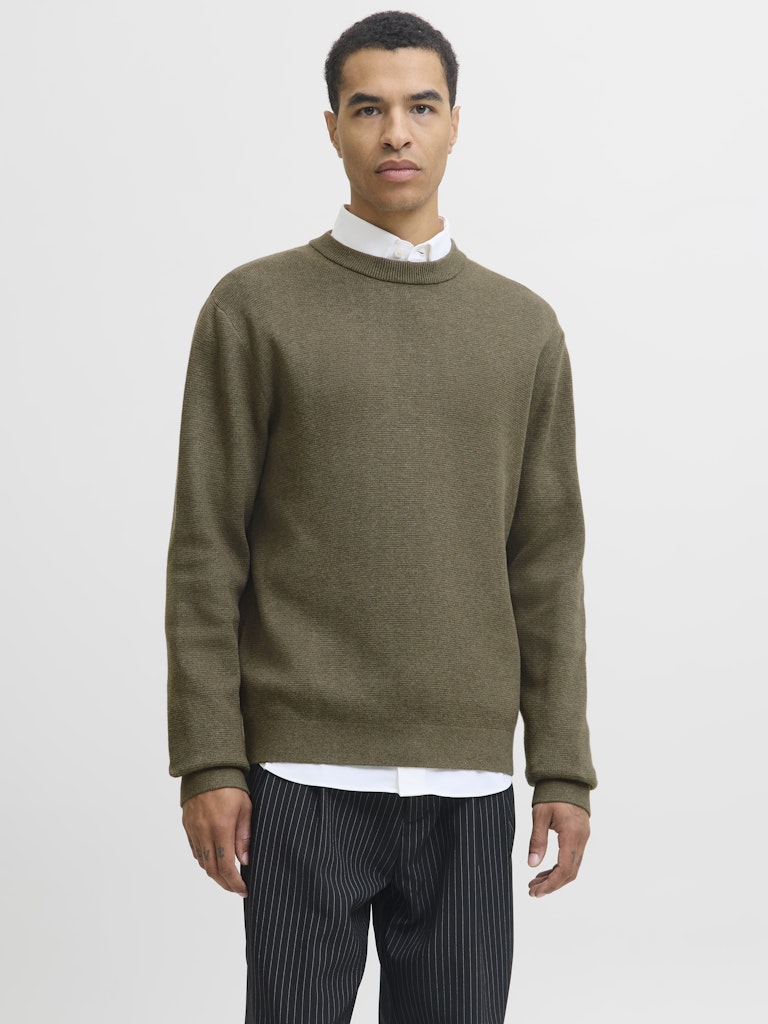 JPRBLAMILANO STITCH KNIT CREW NECK SN