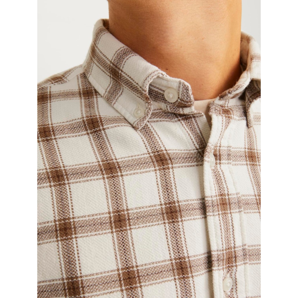 JPRBLUBROOK CHECK STRUCTURE L/S SHIRT SN