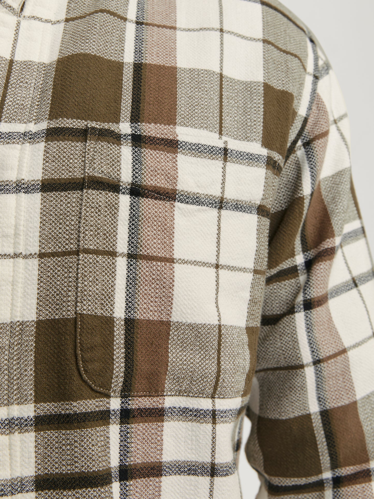 JPRBLUBROOK CHECK STRUCTURE L/S SHIRT SN