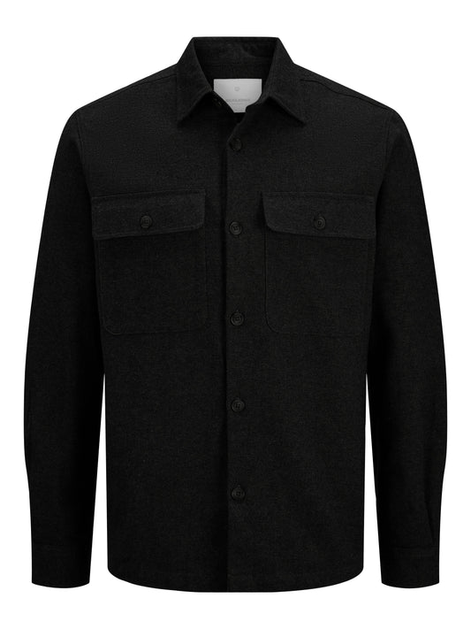 JPRRAYMOND MELANGE SOLID LS OVERSHIRT SN