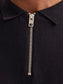 JJEEMIL KNIT POLO HALF ZIP LS NOOS