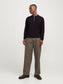 JJEEMIL KNIT POLO HALF ZIP LS NOOS