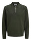 JJEEMIL KNIT POLO HALF ZIP LS NOOS