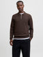 JJEEMIL KNIT POLO HALF ZIP LS NOOS
