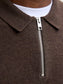 JJEEMIL KNIT POLO HALF ZIP LS NOOS