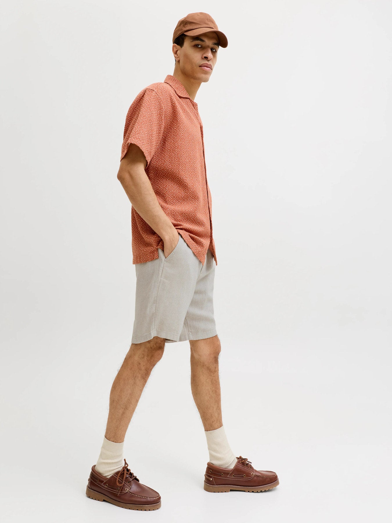JPSTACE MYKONOS LINEN BLEND SHORTS REG