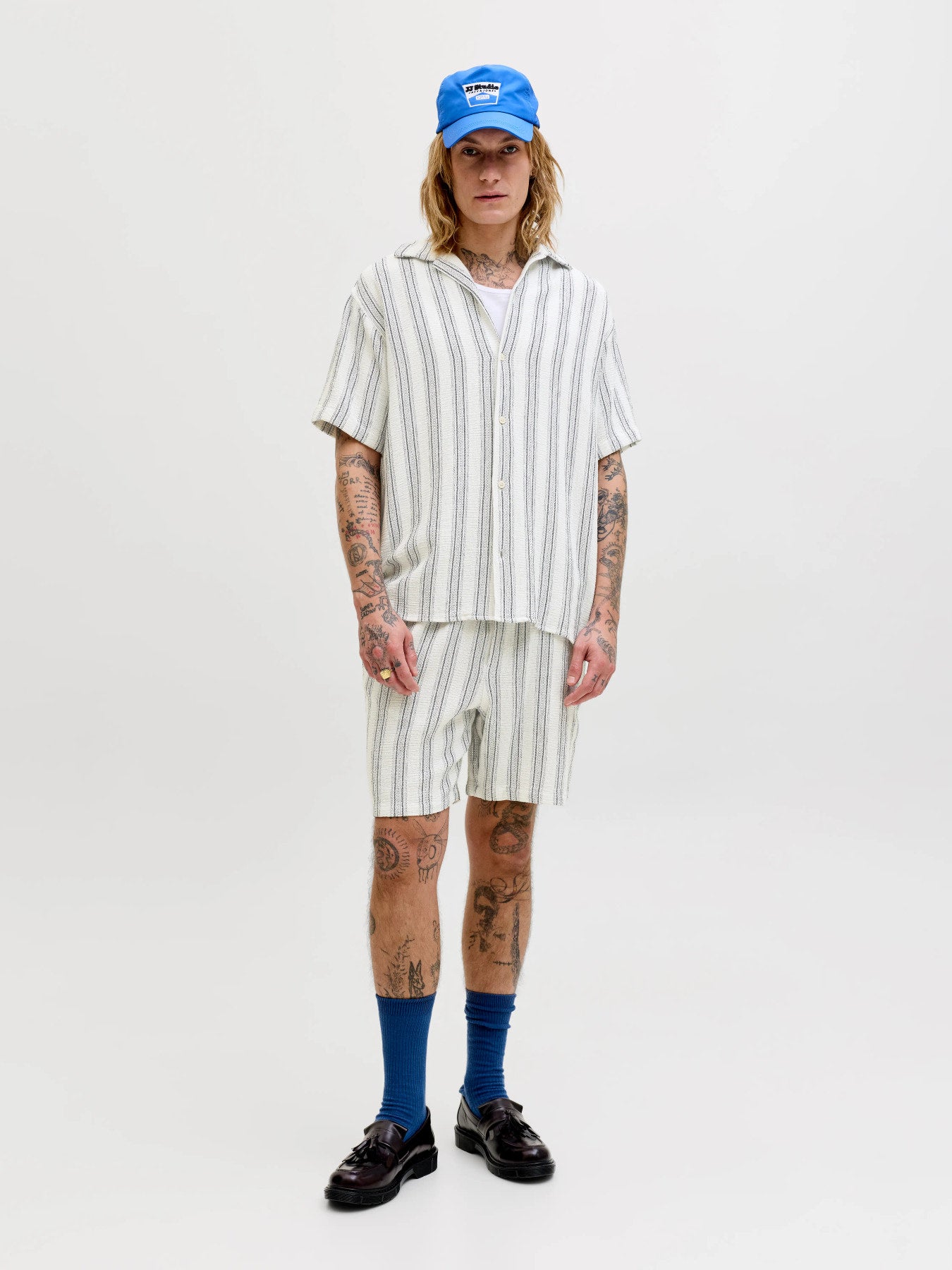 JJECOBA STRIPE RESORT SHIRT SS SN