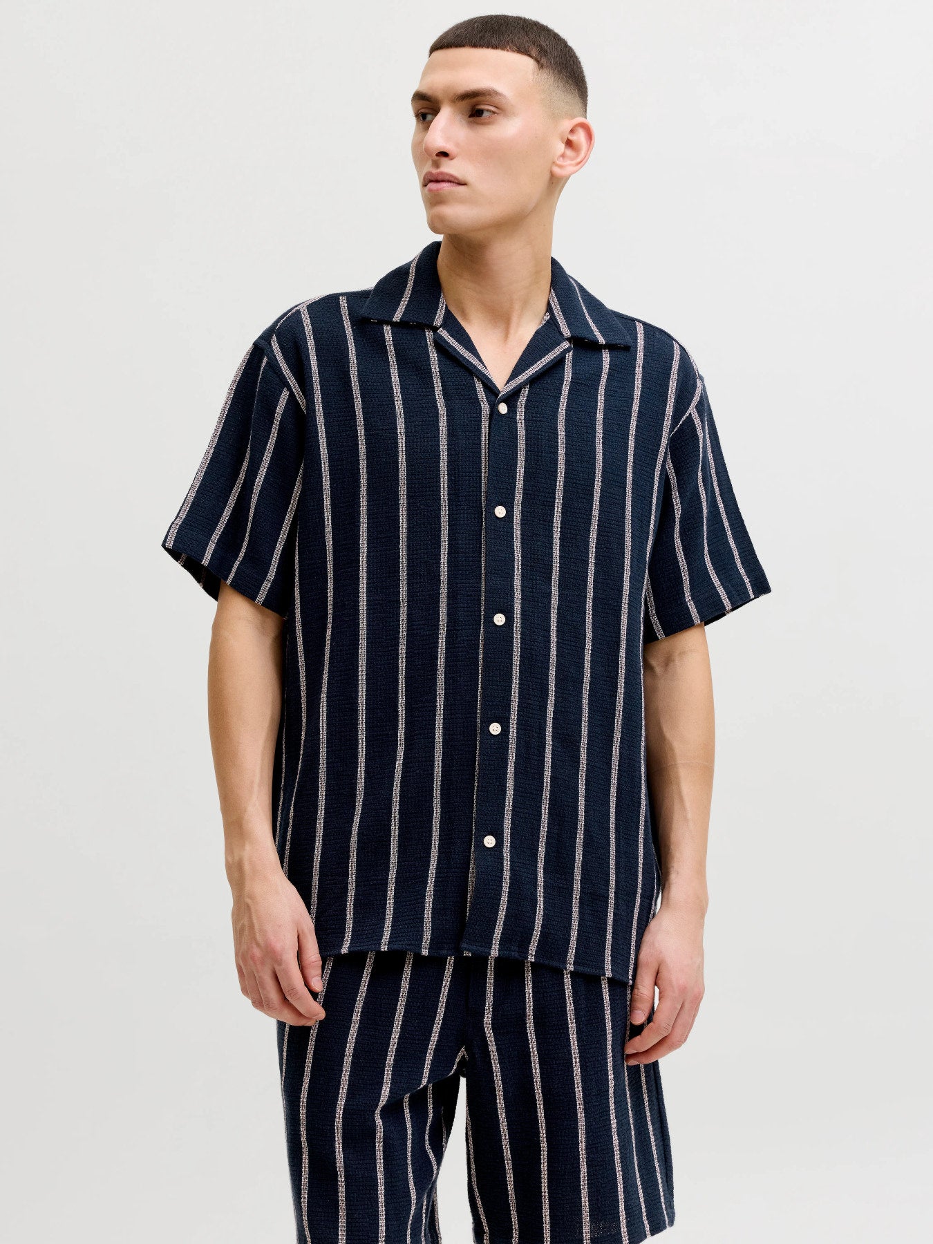 JJECOBA STRIPE RESORT SHIRT SS SN