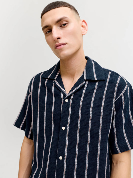 JJECOBA STRIPE RESORT SHIRT SS SN