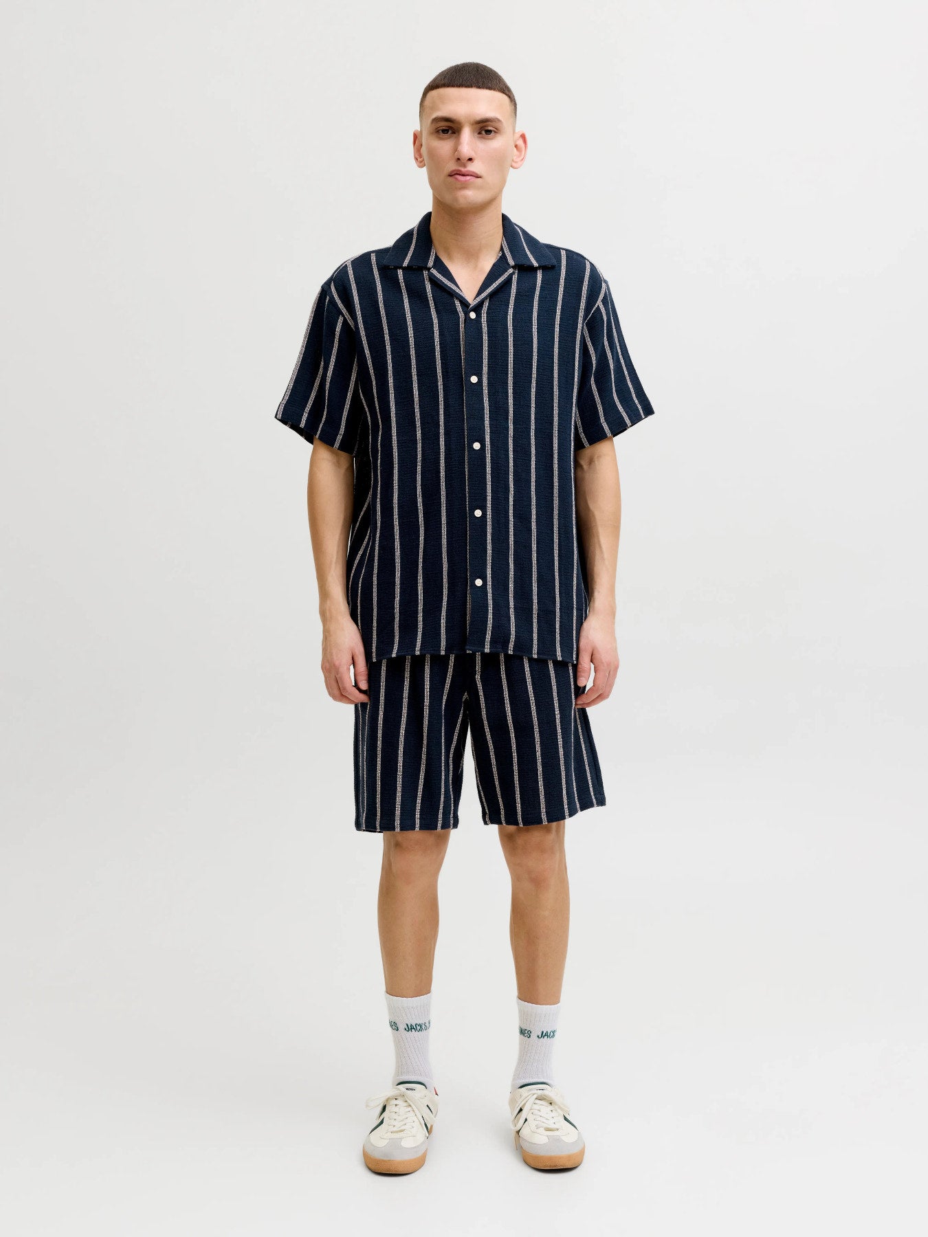 JJECOBA STRIPE RESORT SHIRT SS SN