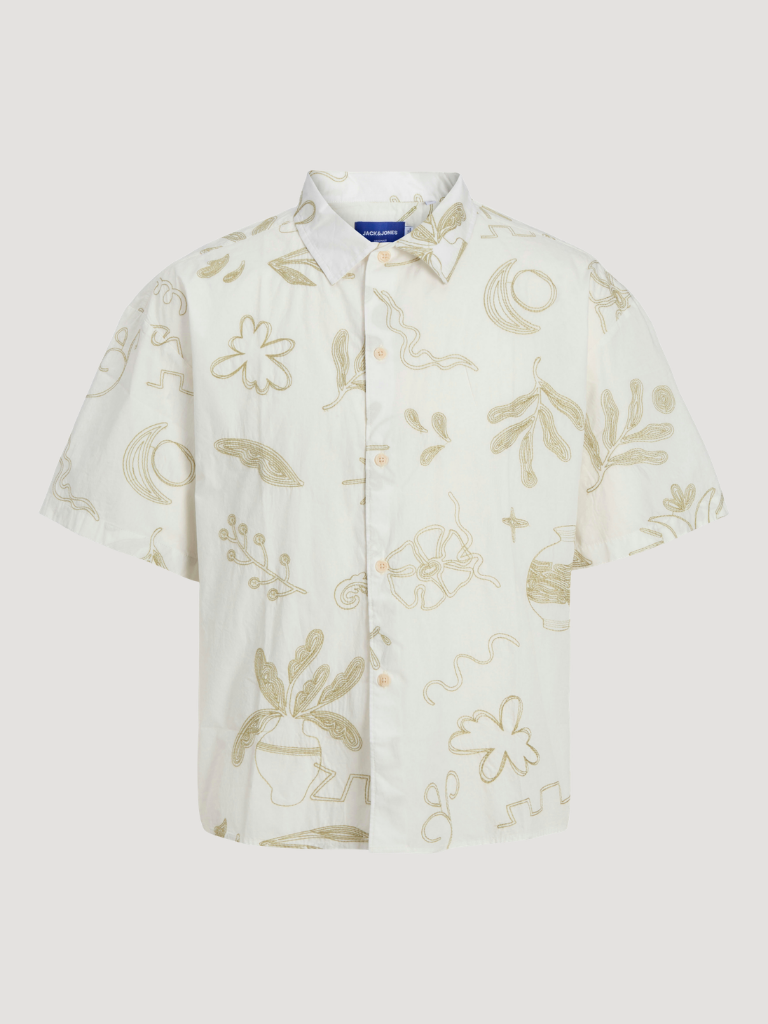 JORCURTIS EMB OVERSIZED SHIRT SS