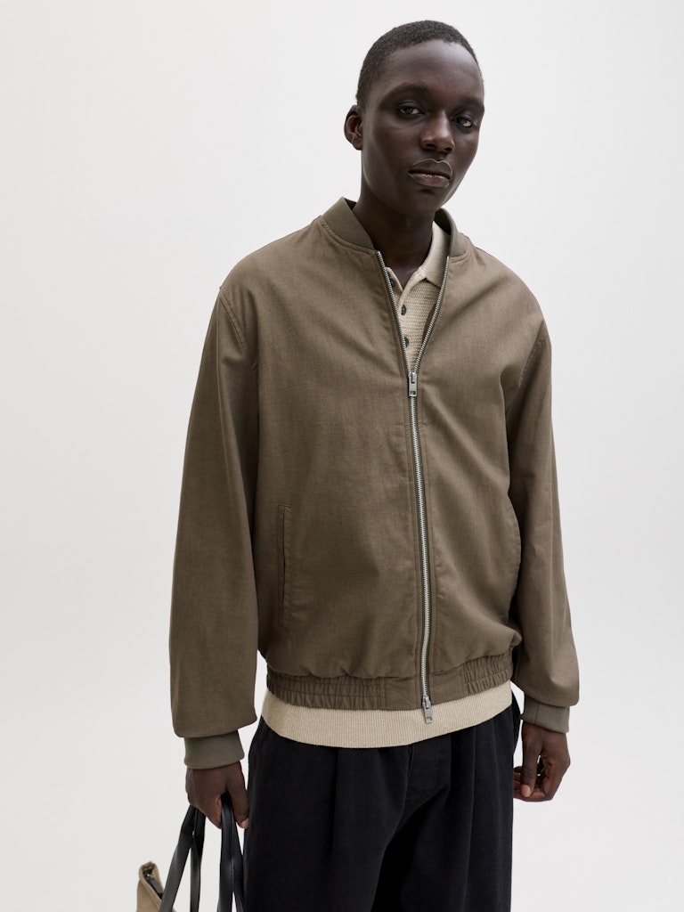 JPRBLALEISTER-LINEN-BLEND-BOMBER-JKT-LN