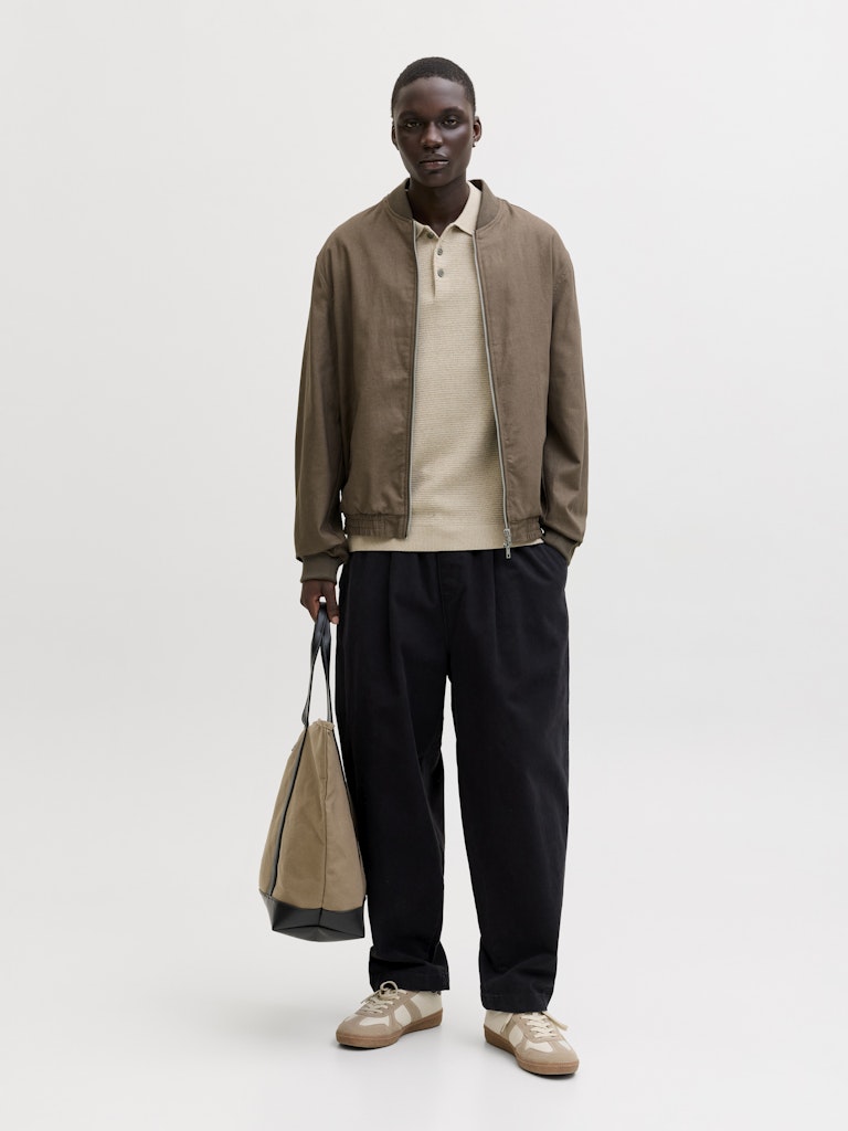 JPRBLALEISTER-LINEN-BLEND-BOMBER-JKT-LN