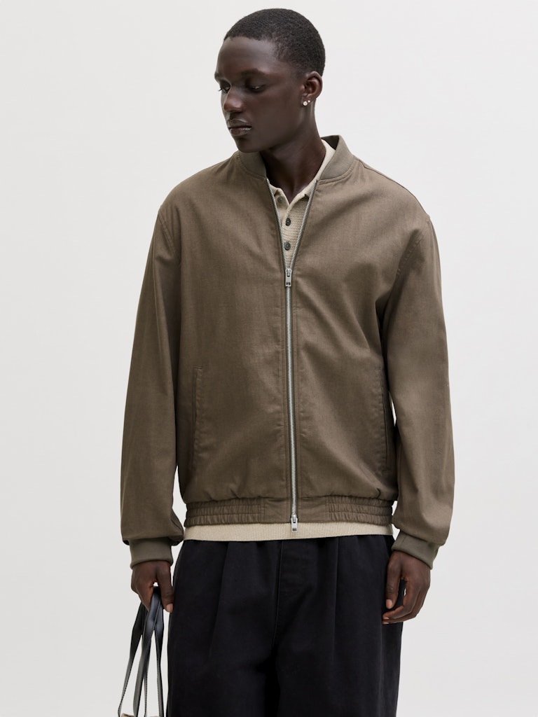 JPRBLALEISTER-LINEN-BLEND-BOMBER-JKT-LN