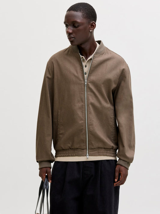 JPRBLALEISTER-LINEN-BLEND-BOMBER-JKT-LN
