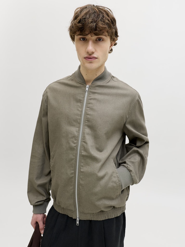 JPRBLALEISTER-LINEN-BLEND-BOMBER-JKT-LN