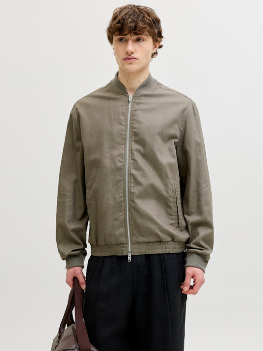 JPRBLALEISTER-LINEN-BLEND-BOMBER-JKT-LN