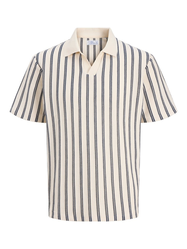 JPRBLUHARRY SS SPLIT NECK POLO SN