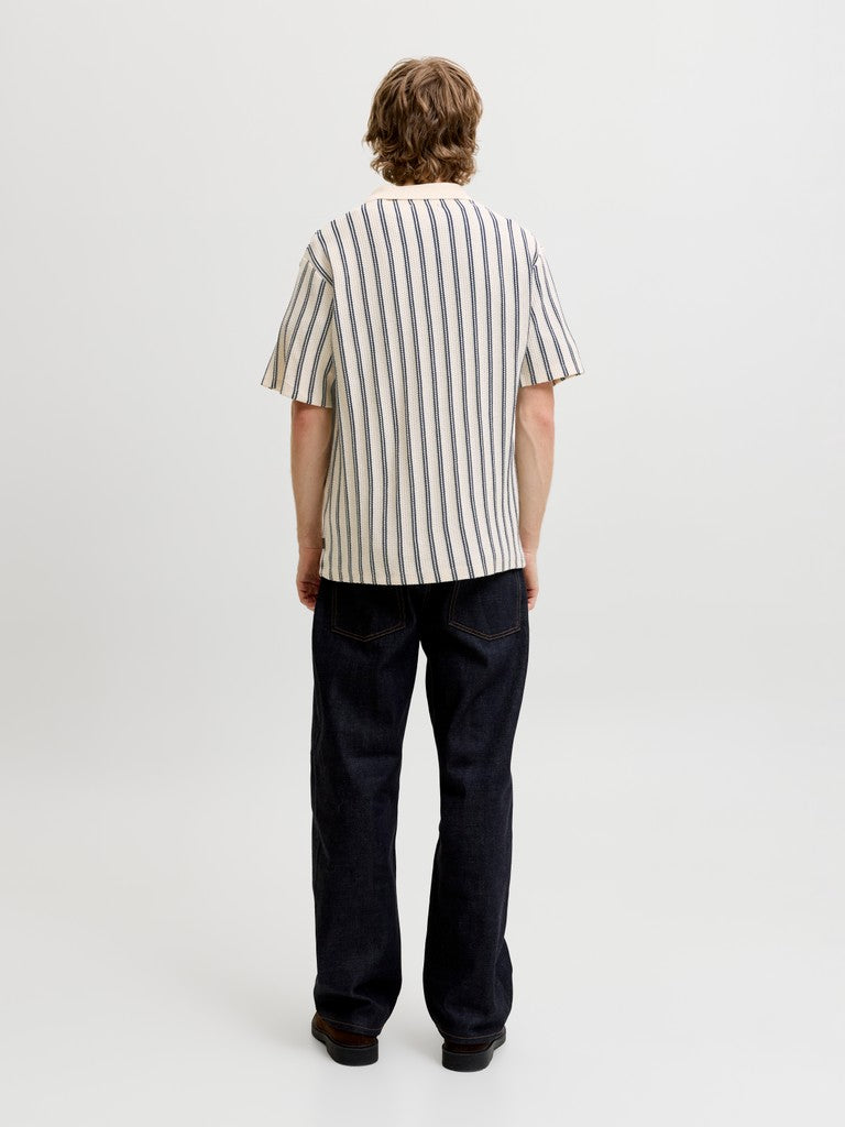 JPRBLUHARRY SS SPLIT NECK POLO SN