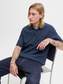 JPRBLUHARRY SS SPLIT NECK POLO SN