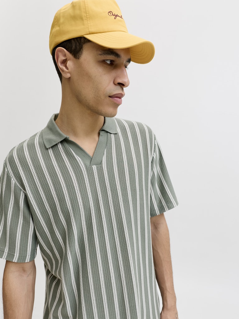 JPRBLUHARRY SS SPLIT NECK POLO SN