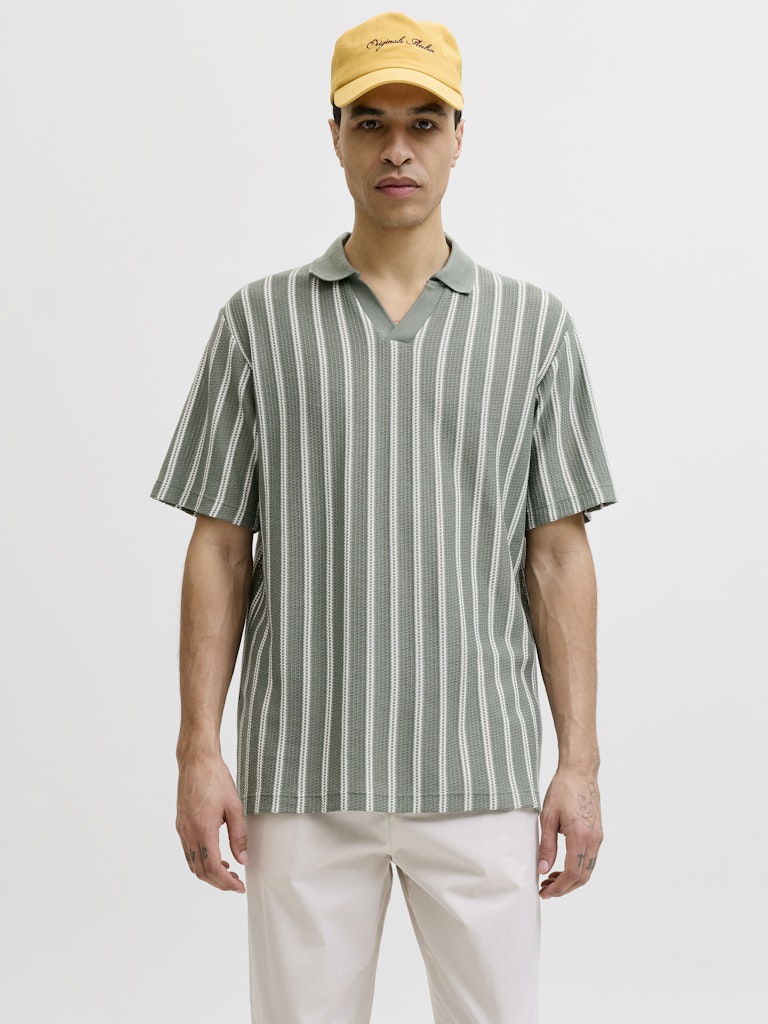 JPRBLUHARRY SS SPLIT NECK POLO SN
