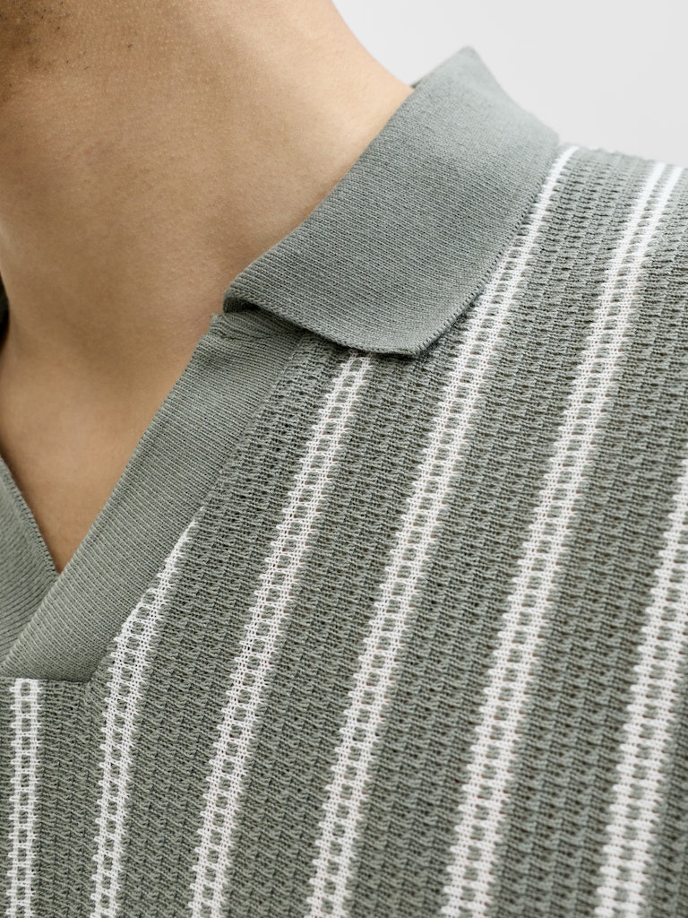 JPRBLUHARRY SS SPLIT NECK POLO SN