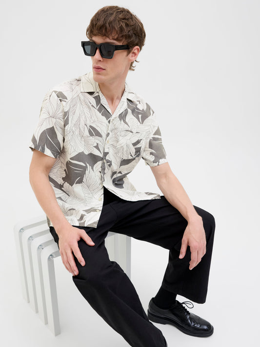 JPRBLUBAHAMAS PRINT RESORT S/S SHIRT LN