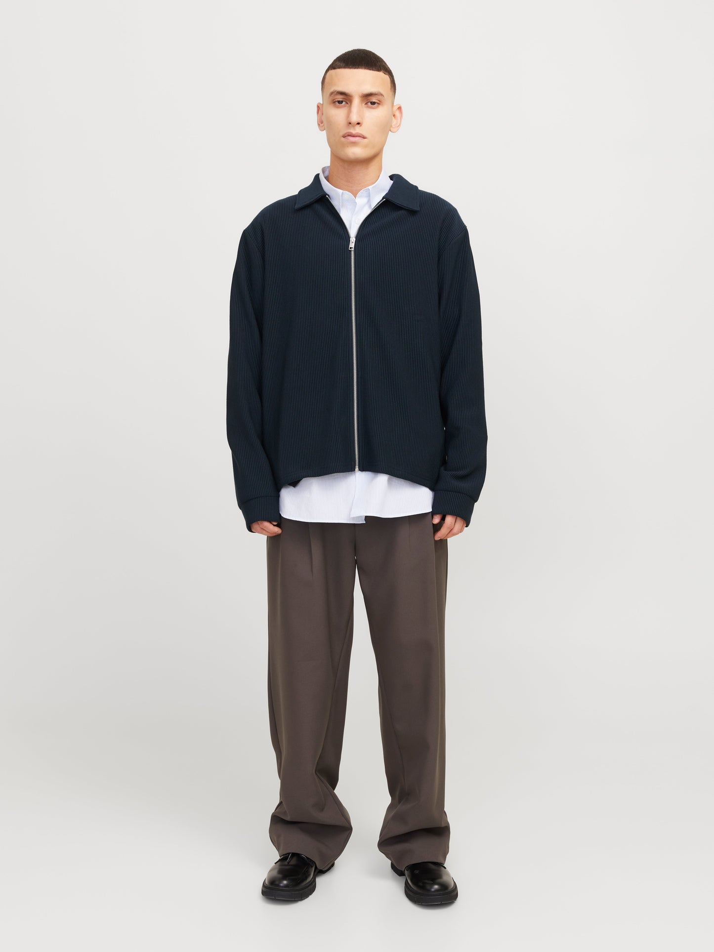 JPRBLARICK ZIP SHIRT STYD AW24