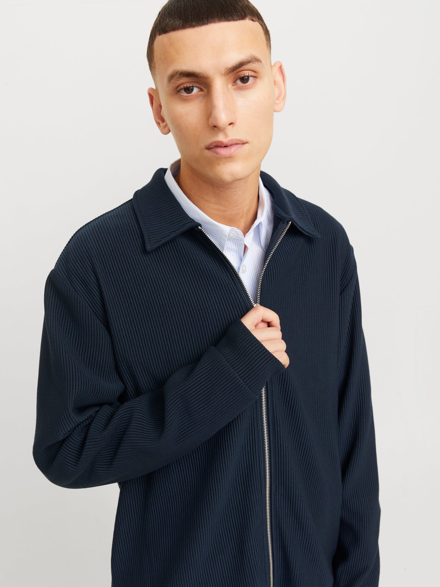 JPRBLARICK ZIP SHIRT STYD AW24