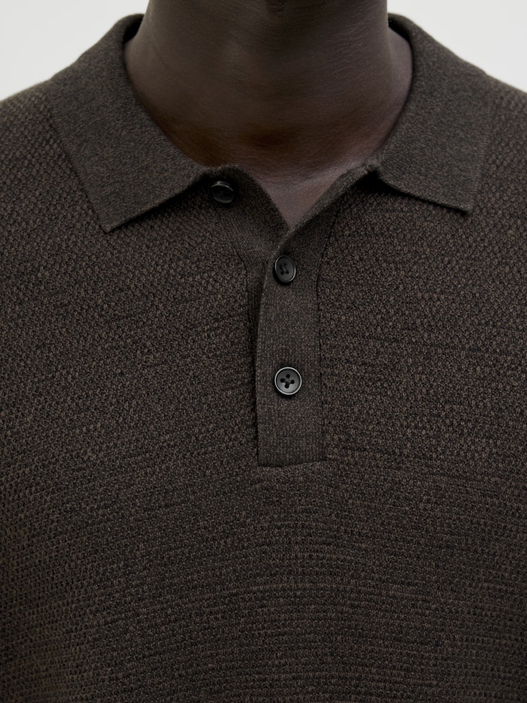 JJEGEORGE KNIT POLO LS SN