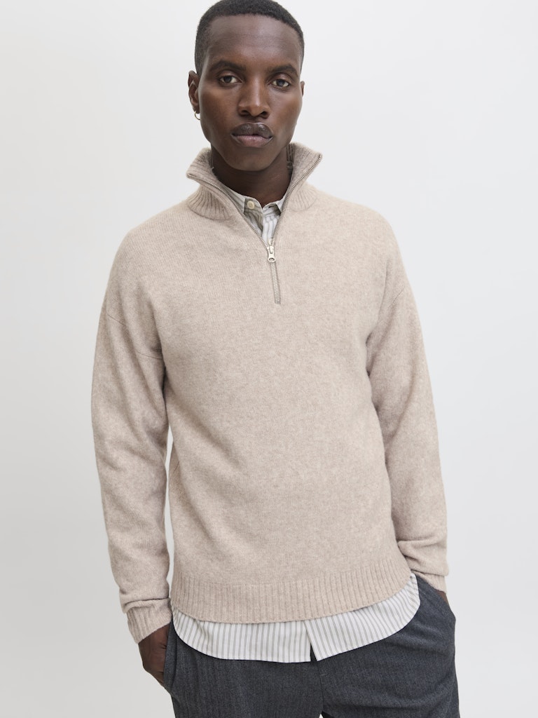 JJESOHO OLLIE KNIT HALF ZIP SN
