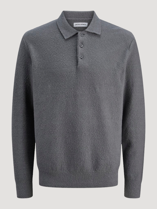 JJSPENCE KNIT POLO LS