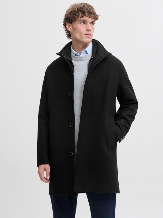 JPRCCKEITH WOOL BLEND STANCOLLAR COAT SN