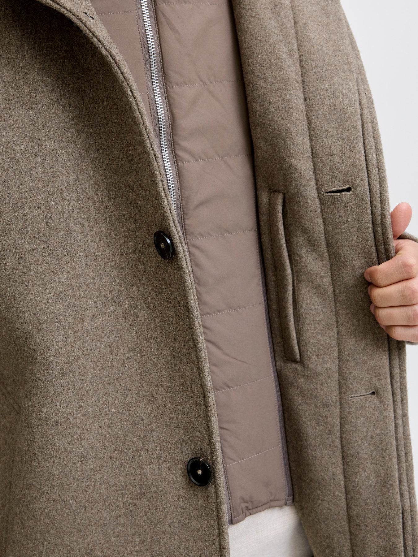 JPRCCKEITH WOOL BLEND STANCOLLAR COAT SN