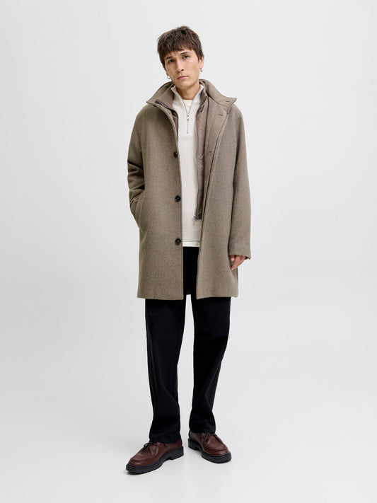 JPRCCKEITH WOOL BLEND STANCOLLAR COAT SN