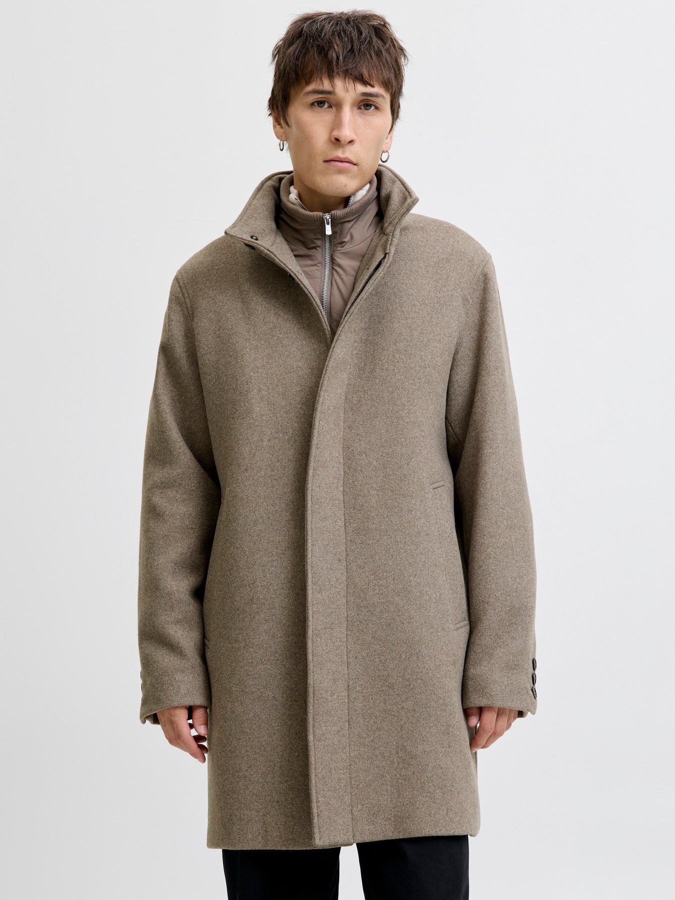 JPRCCKEITH WOOL BLEND STANCOLLAR COAT SN