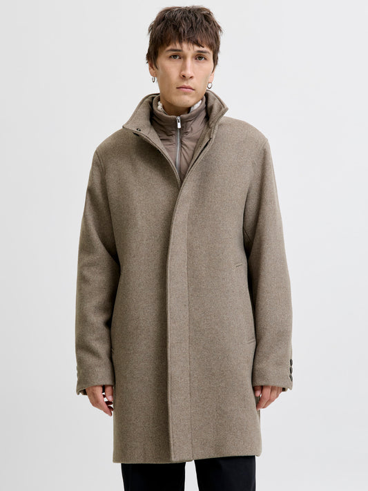 JPRCCKEITH WOOL BLEND STANCOLLAR COAT SN