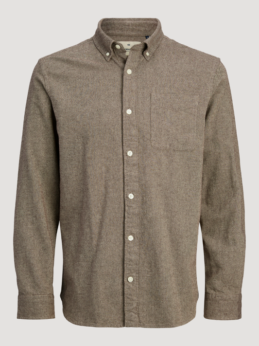 JPRBLUBROOK TWILL SOLID L/S SHIRT LN