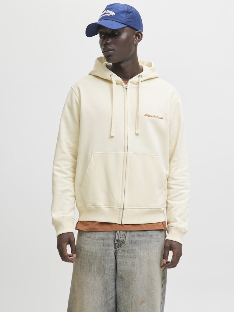 JORNORREBRO EMB SWEAT ZIP HOOD NOOS