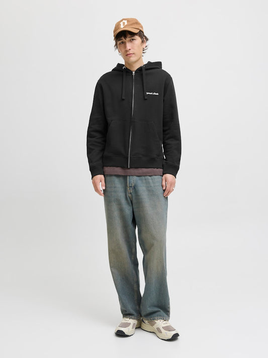 JORNORREBRO EMB SWEAT ZIP HOOD NOOS