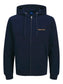 JORNORREBRO EMB SWEAT ZIP HOOD NOOS