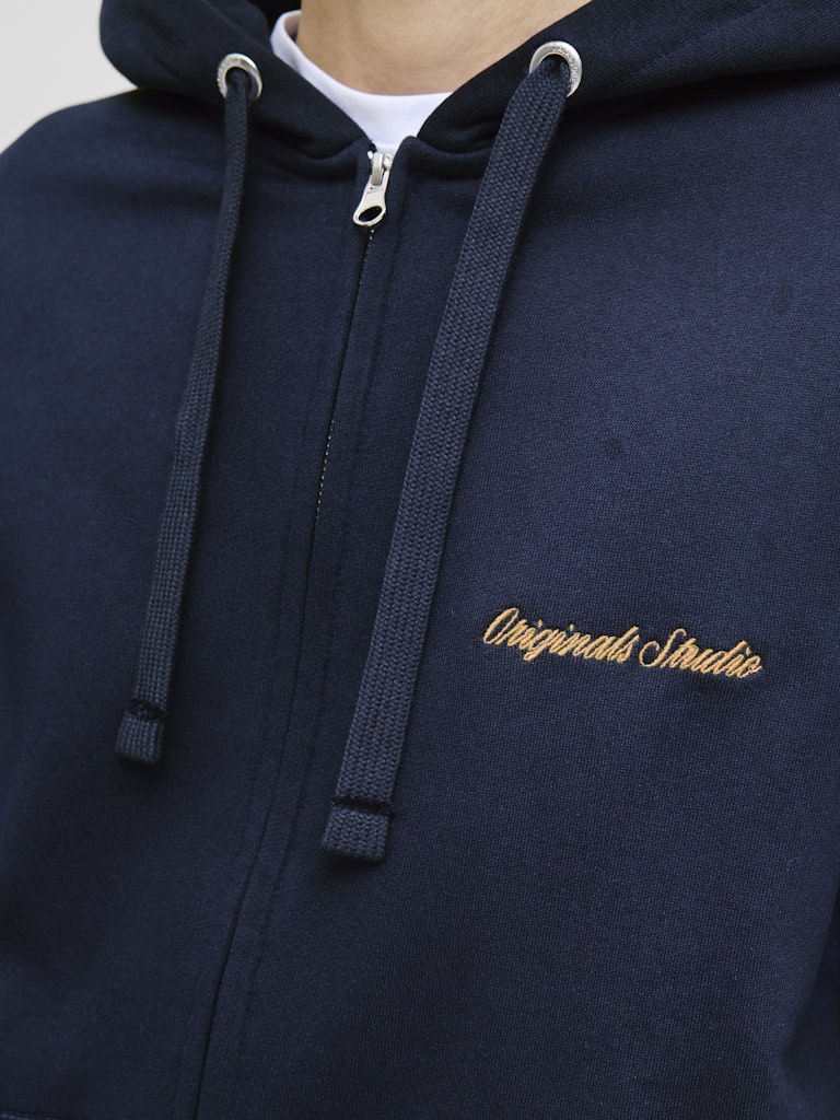 JORNORREBRO EMB SWEAT ZIP HOOD NOOS