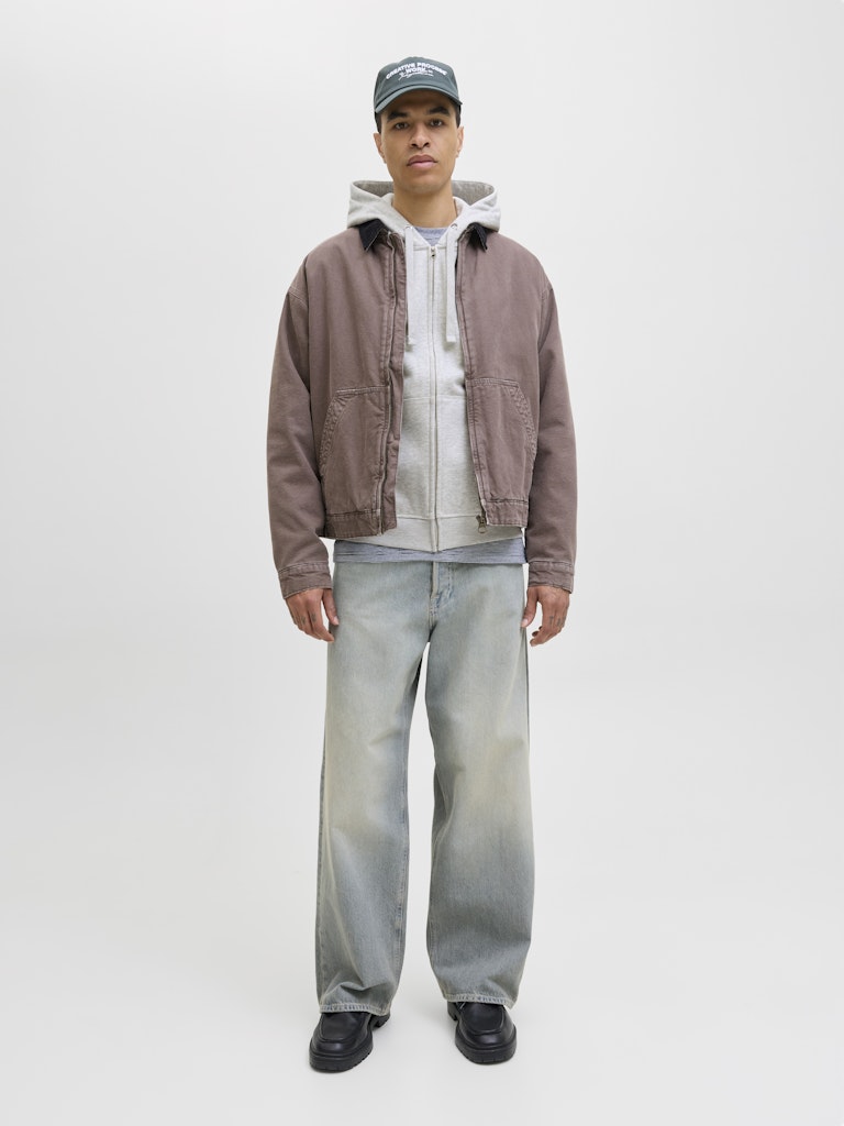 JORNORREBRO EMB SWEAT ZIP HOOD NOOS