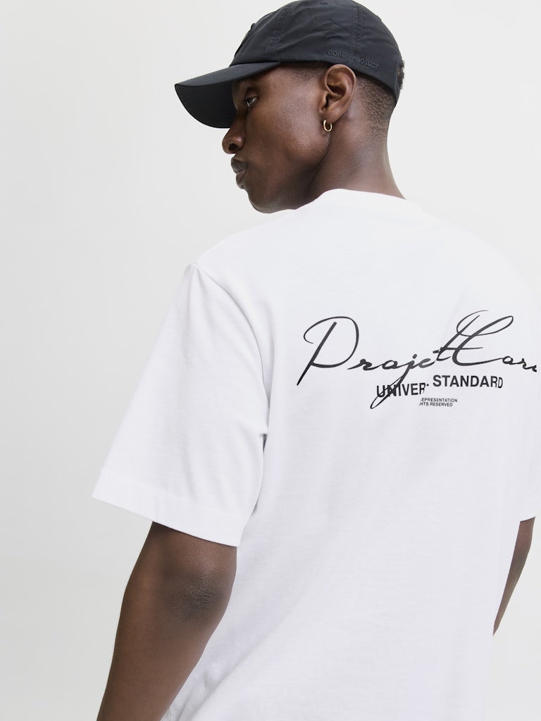 JCOCOVER SCRIPT BACK TEE SS CREW NECK LN